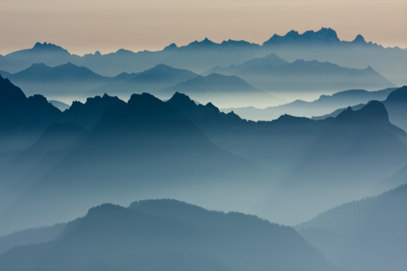 Morning Mist And The Cascades